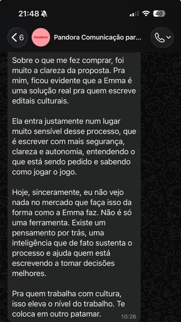 Depoimento de Fernanda